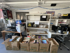 Books leaving the library