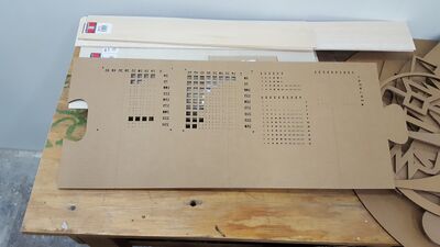 cardboard laser cutting test back side