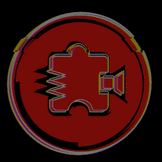 Noisebridge "Ouch, my vsync" animated logo -- 352 x 352 pixels