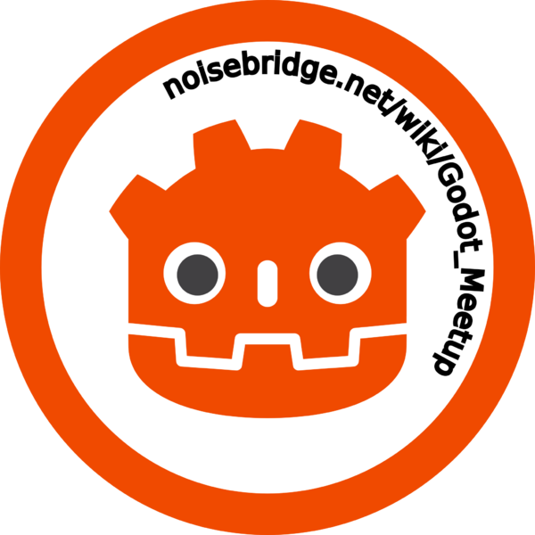 File:Godot orange icon sticker.png