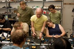 Soldering Workshop at Noisebridge
